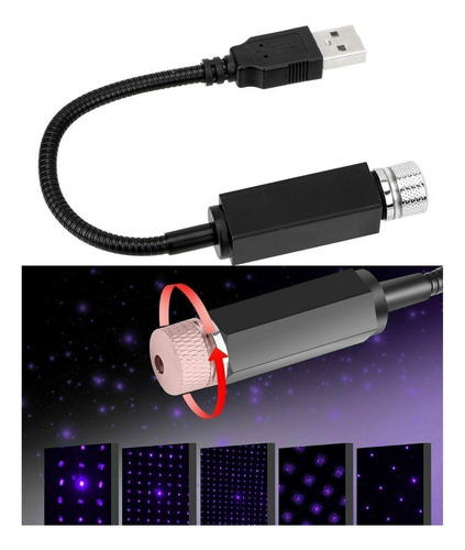 Proyector De Luces Con Forma De Estrella De Coche Teto Festa