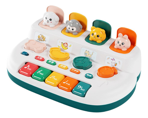 Juguete Interactivo De Animales Con Música For Niños Azul