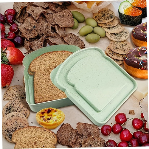 Contenedor De Caja Sándwich Recipientes De Sándwich 4