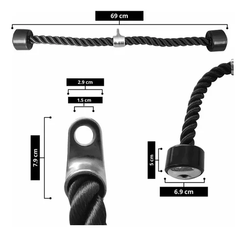 Cuerda tríceps doble
