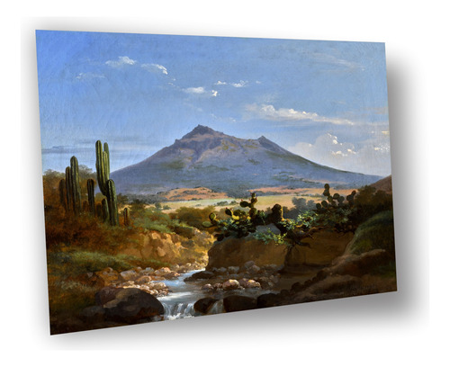 Lienzo Canvas Arte México Volcán Popocatépetl 1873 88x100