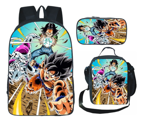 C Nuevo Mochila Diy Con Estampado De Dragón B De Doble Capa,