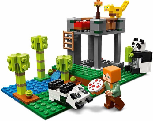Set de construcción Lego Minecraft The panda nursery 204 piezas  en  caja