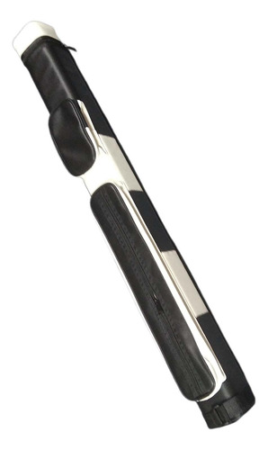 1/2 Pool Cue Case With Side Pocket Pu Leather Billiard Pool