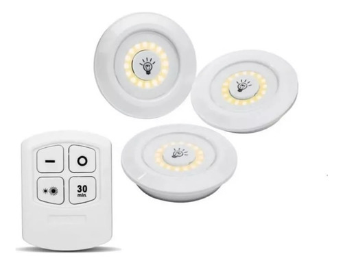 Luces Led X3 Portátil Inalámbricas Adhesivas + Control