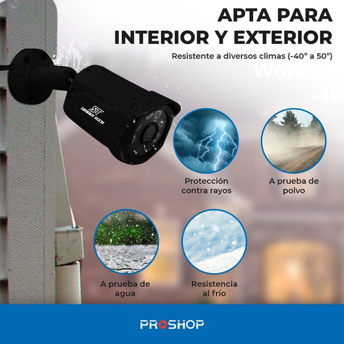 Imagen 3 de 9 de Kit Seguridad Dvr Cctv Full Hd 4 Camaras 1080p Exterior Modelo Nuevo