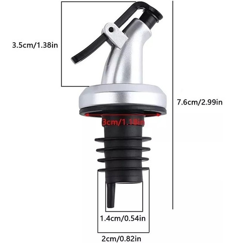 Boquilla Dispensadora Para Botella De Aceite, Vino, 8 Piezas
