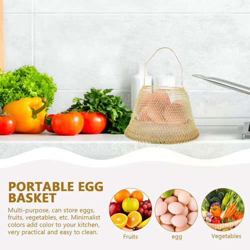 Organizador De Huevos Portátil Con Forma De Cesta Para Huevo