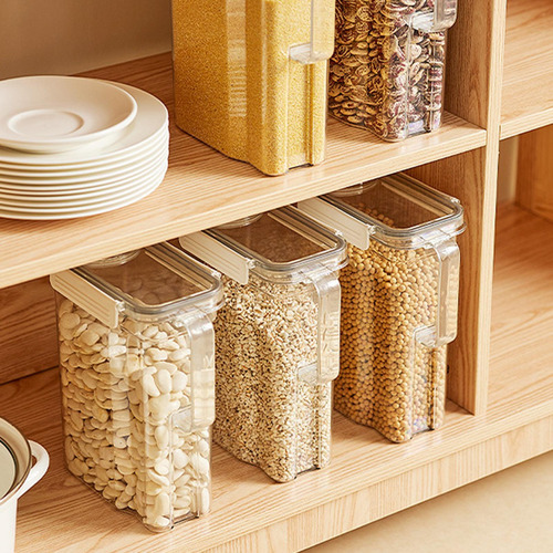 Recipiente Para Cereales Con Tapa Taza Medidora Ahorro De