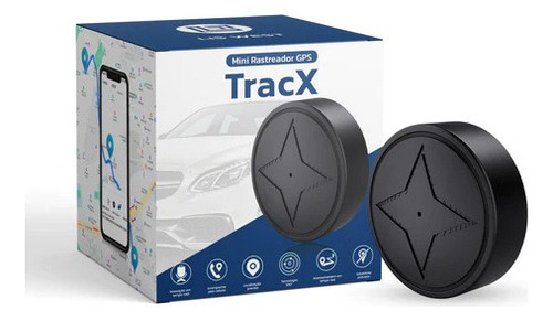 Mini Tracx Gps Magnético Rastreie E Monitore tudo cor Preto