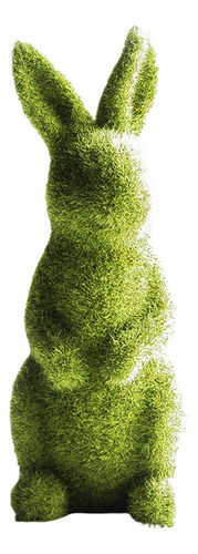 Figura De Conejo Con Musgo De Pascua Para Decoración De Jard