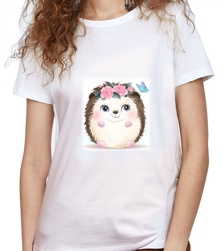 Camiseta Dama Estampada ilustracion Mascota Hámster