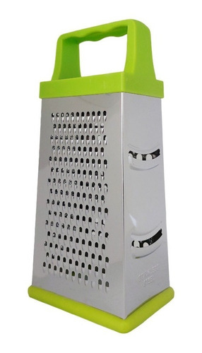 Rallador Acero Inoxidable 4 Caras Color Verde 4 En 1 Acero