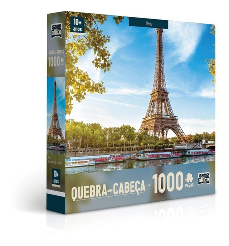 Quebra Cabeca Paris Com 1000 Pecas Da Game Office Toyster