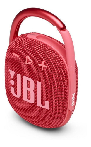 Parlante Jbl Clip 4 Partátil Bluetooth Color Rojo