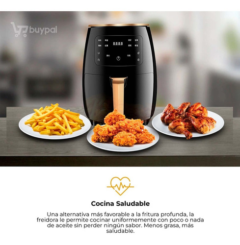 Imagen 3 de 7 de Freidora Aire Airfryer Digital 6 Litros Sin Aceite