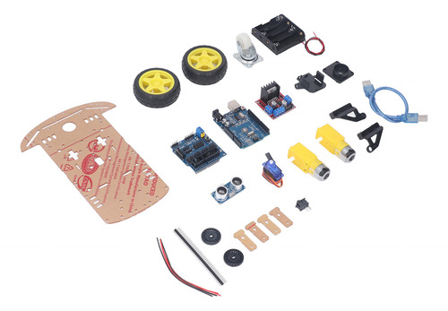 Kit De Chasis De Coche Robot Inteligente, Desarrollo Program