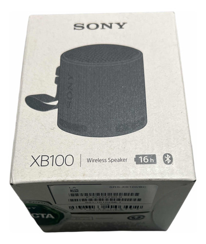 Parlante Inalámbrico Bluetooth Sony Xb100 Negro