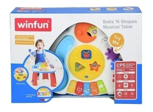 Mesa de actividades para bebé Winfun Mesa Didactica con luz y sonido