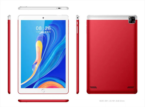 Tablet Kids One S107 10 Pulgadas Tableta Económica 4gb Ram Color Rojo