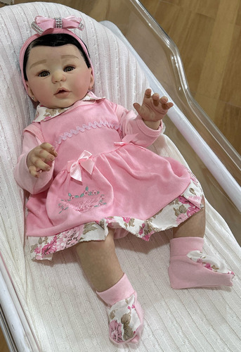Bebe Reborn Menina Princesa Silicone + Bolsa