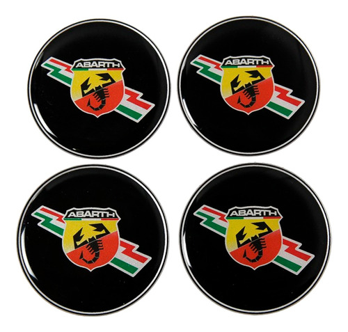 Adesivos Emblema Resinado Roda Fiat 48mm Cl13