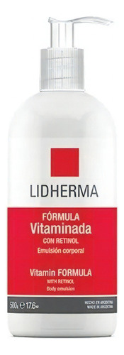 Lidherma Vitaminada Con Retinol Corporal Humectante Afirmant Tipo De Envase Tubo Con Dispenser