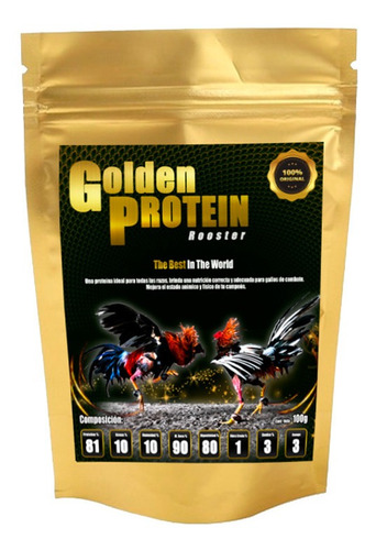 Proteína P/ Gallos Golden Protein 5pzas + Envio Gratis