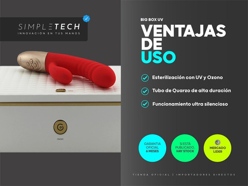 Imagen 5 de 7 de Caja Esterilizadora Luz Uv + Ozono Multifuncion Sex Toys