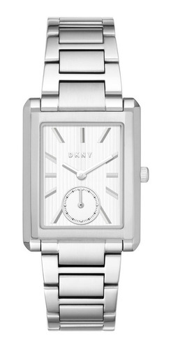 Reloj Dkny Ny2623 Para Mujer Malla Color Plateado