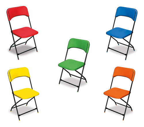 Silla Plegable Infantil Plastico De Colores (para Niños)