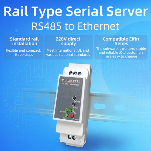 Puerto Serie Rs485 A Ethernet Con Puerto Serie Din Port
