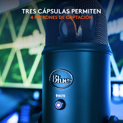 Micrófono Blue Yeti Condensador Color Black