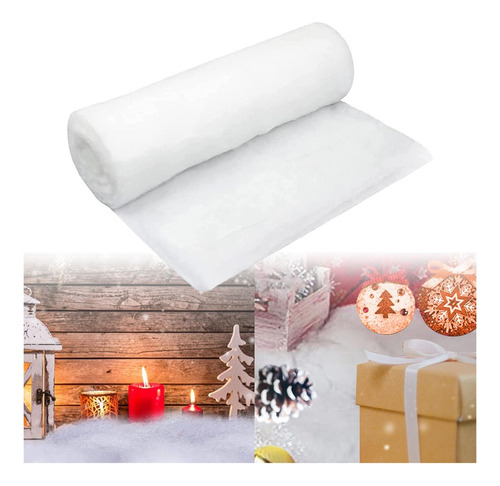 Rollo De Nieve De Navidad Falso Manta De Nieve 120cmx33cm