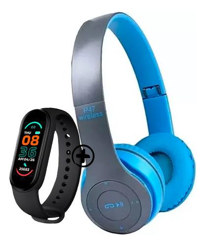 Auriculares Bluetooth P47 Inalámbricos Micro Sd+smartwatch