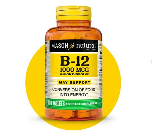 Vitamina B12 1000 Mcg Sublingual Marca Mason