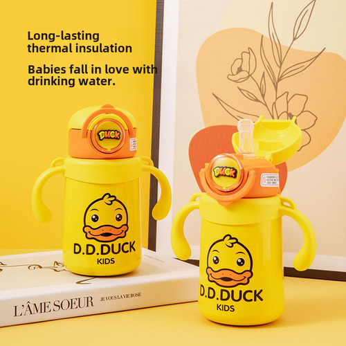 Botella De Bebida Aislante Con Diseño De Pato Con Dibujos An