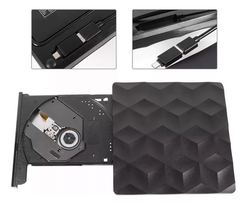Unidad Externa Grabadora De Reproductor De Blu-ray Portátil