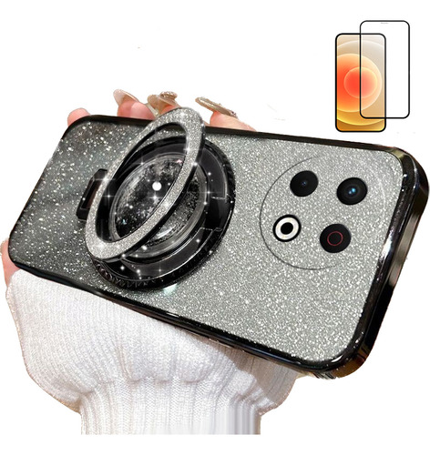 Funda Para Tecno Spark 30 Pro Polvo Flash Arena Movediza+mic
