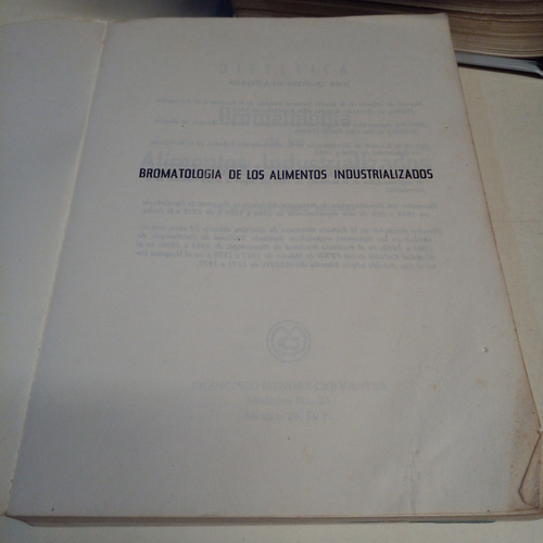 Dietetica Bromatología - Dr. José Quintín Olascoaga (Usado)