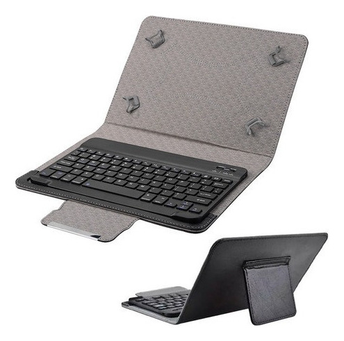 Para Funda 10 Pulgadas Con Teclado Bluetooth Ratón Tablet ,