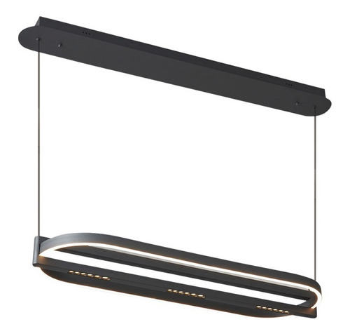 Colgante Ramla S 93cm 56w Aluminio Negro