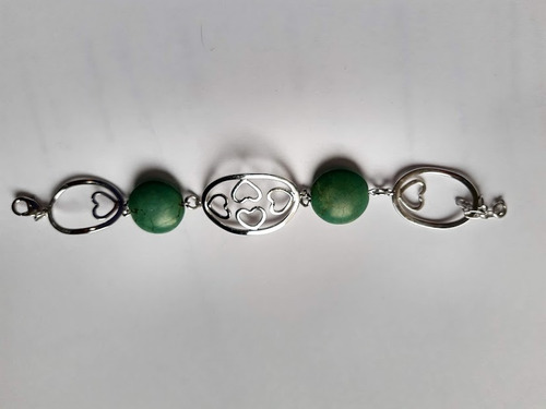 Pulseira Bracelete Pedra Verde