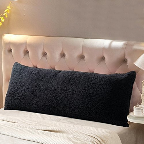 Funda De Almohada Ultra Suave Con Cierre En Color Negro