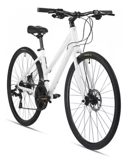 Bicicleta Para Mujer 700c Turbo Urban Quotidien 21v Disco Bl Color Blanco Tamaño del cuadro M