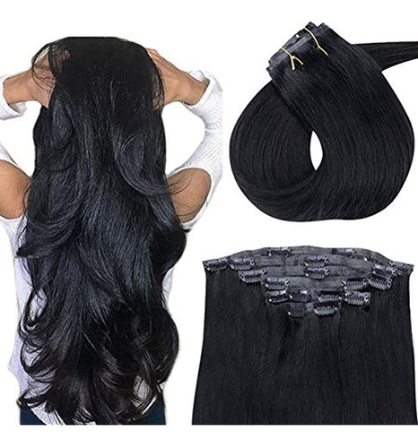 Runature Pu Clip En Extensiones 18 Pulgadas Extensiones De C