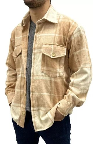 Camisaco Hombre Paño Leñador Cuadrille