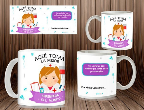 Imagen 2 de 3 de Día De La Enfermera, Regalos, Tazas Personalizadas.