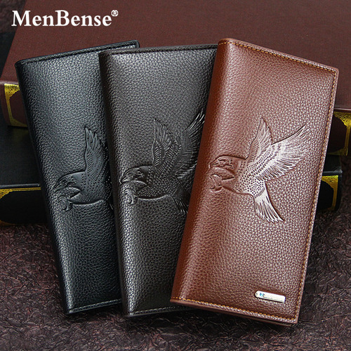 Cartera Retro Larga Con Doble Pliegue, Chequera, Cartera Par