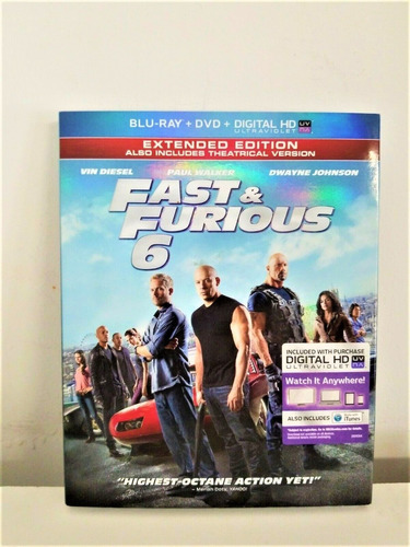 Blu-ray Fast & Furious 6 -  Rápidos Y Furiosos 6